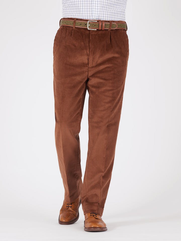 Men's Toffee Brown Corduroy Pants
