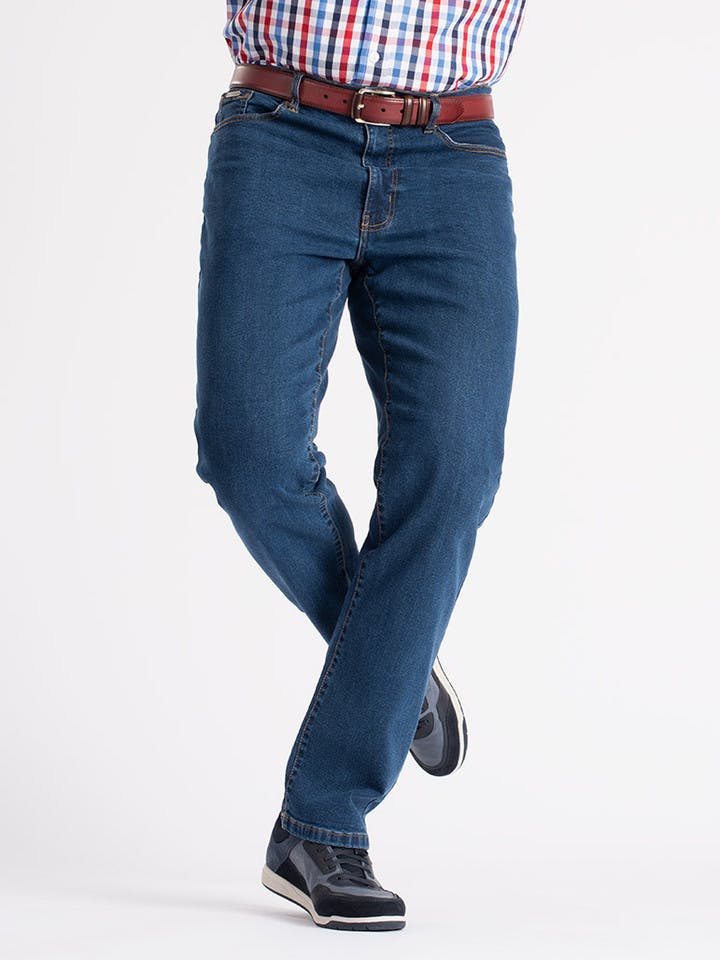 Navy Blue Lightweight Flex Denim Jeans