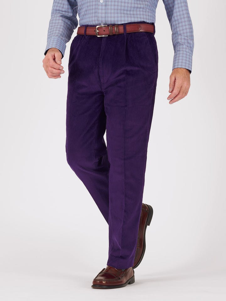 Image of Mens Purple Corduroy Pants