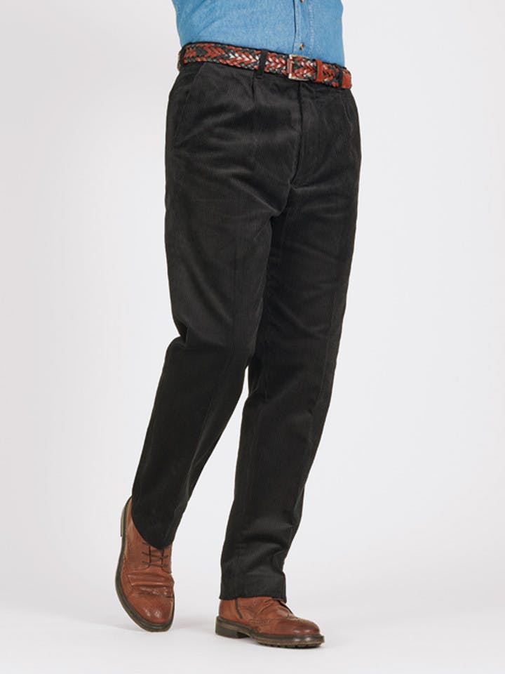 Image of Mens Black Corduroy Pants