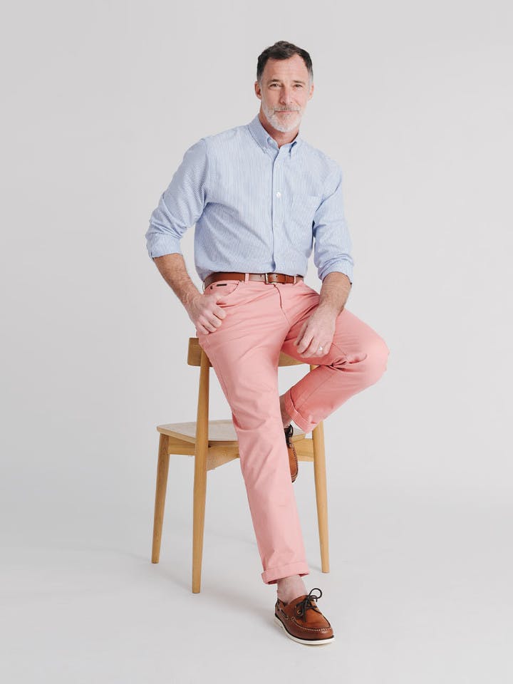 Men's Nantucket Pink Jeanos Chino Jeans