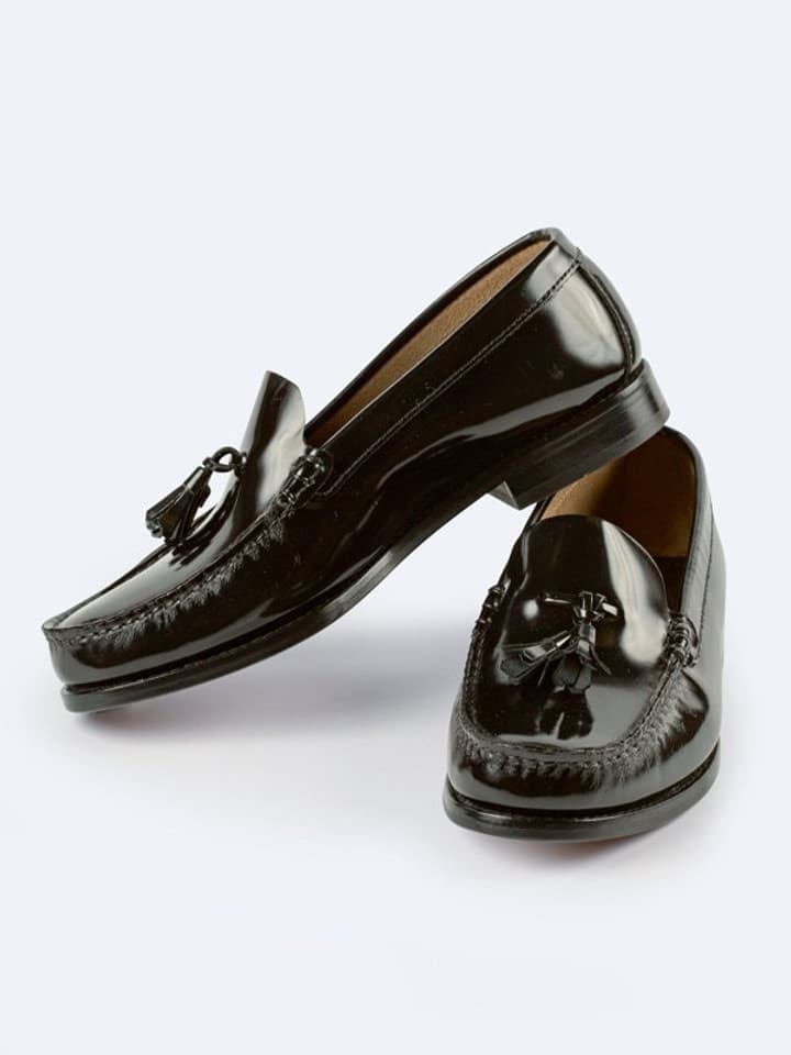 Men's Black Tasselled Loafer