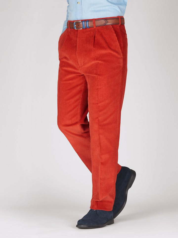Image of Men's Burnt Orange Corduroy Pants