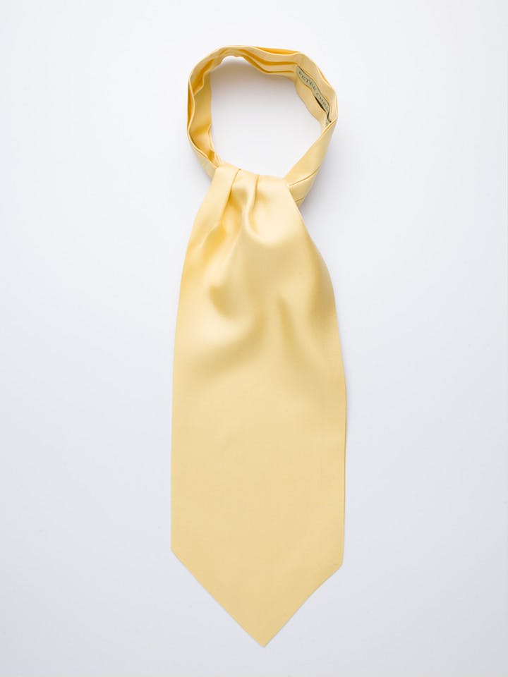 Gold Plain Silk Cravat