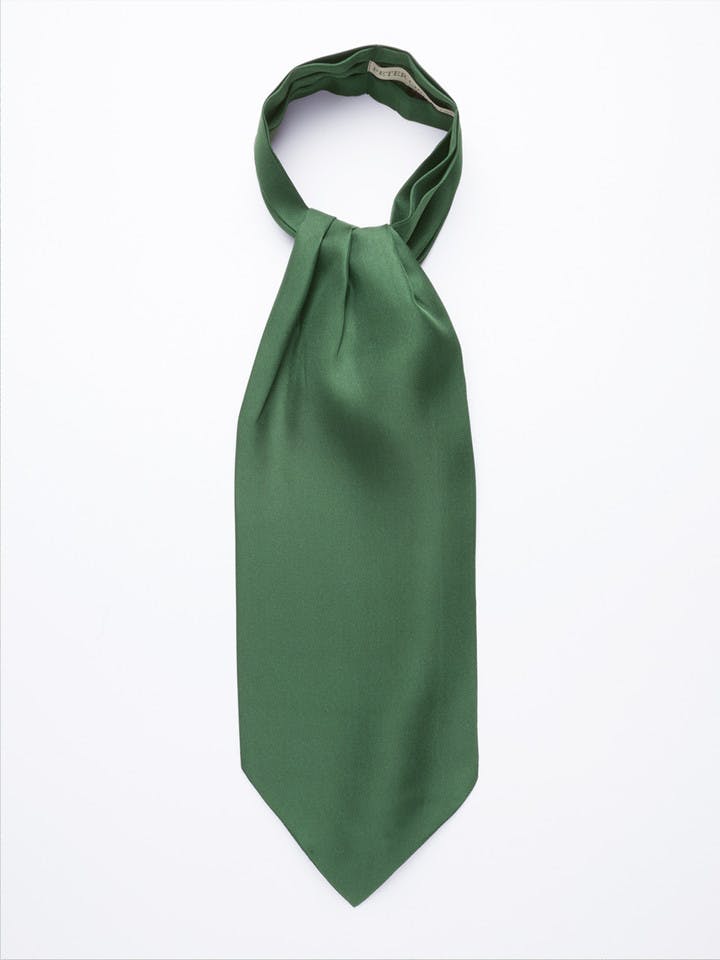 Green Plain Silk Cravat