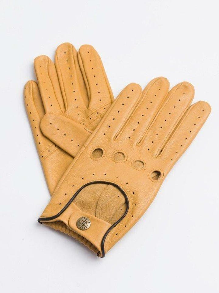 Cork Dents Leather Driving Gloves