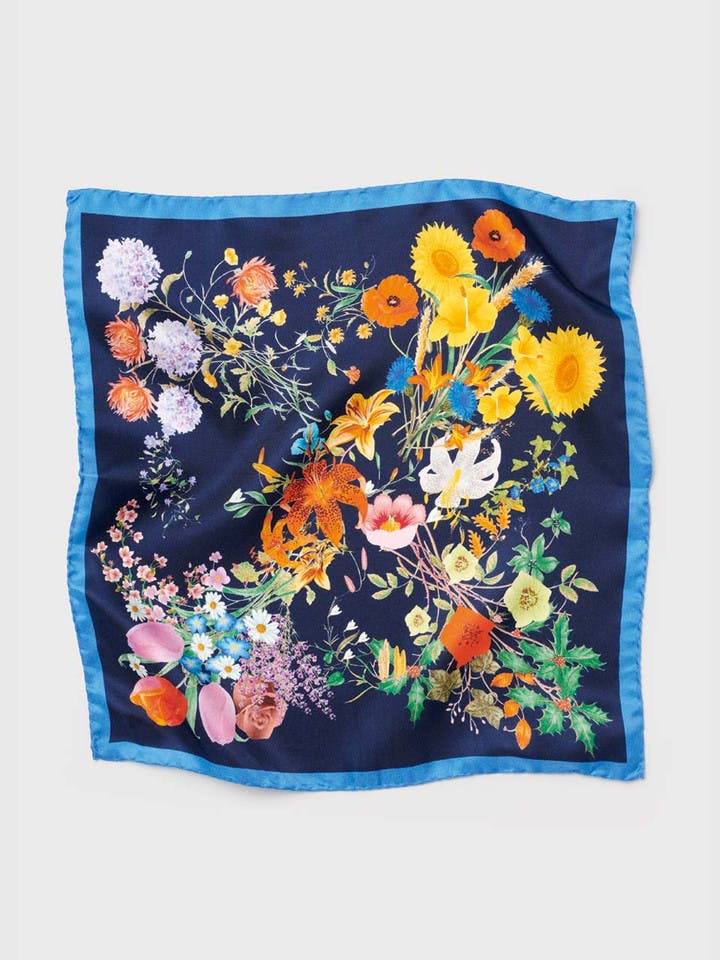 Men's Seasons Floral Silk Pocket Square