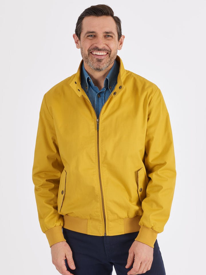 Men's Mustard Yellow Harrington Jacket