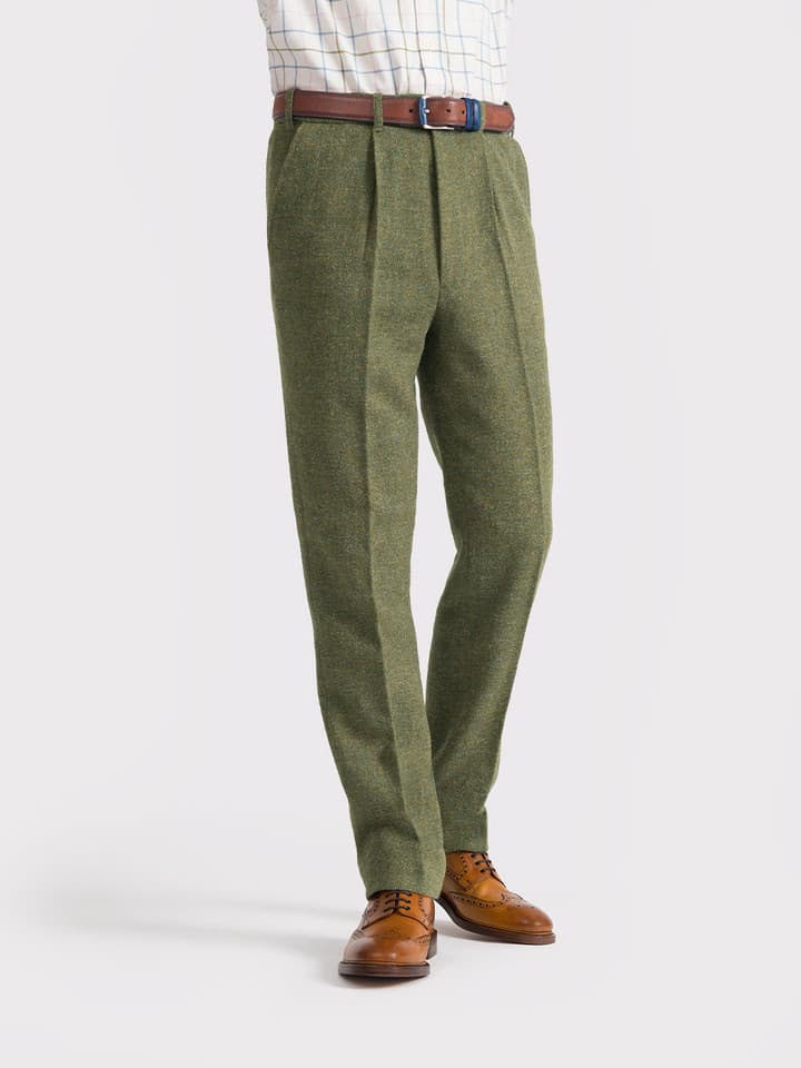 Fern Green Harris Tweed Pants