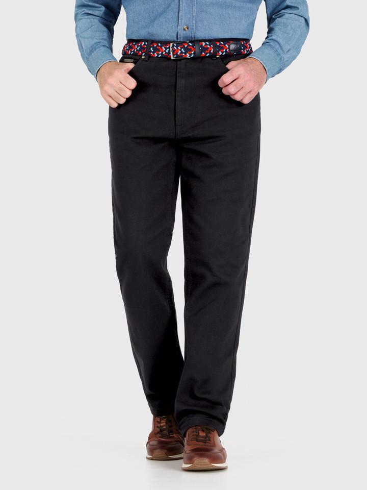 Men's Black Drill Jeans