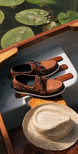 Loake Tan Leather Boat Shoes