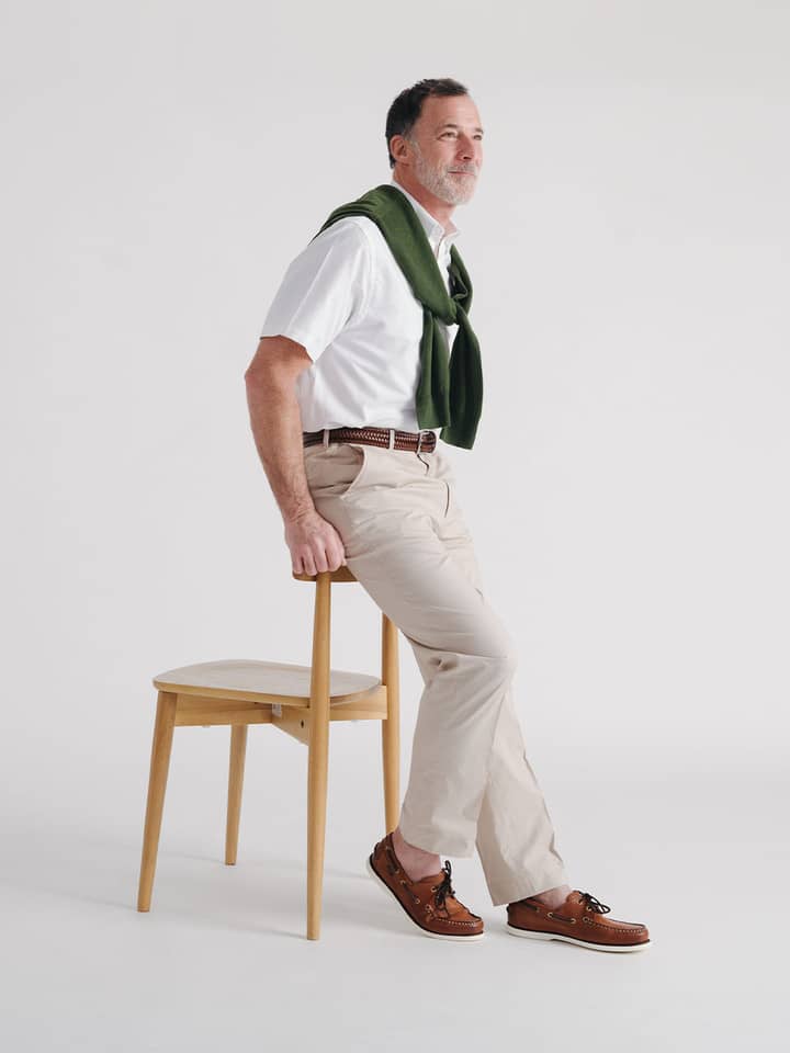 Men's Stone Beige Lightweight Tropical Chinos